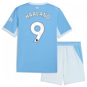 Manchester City Haaland 9 Fodboldtrøjer Børn Hjemme 2026-27 Kort ærmer