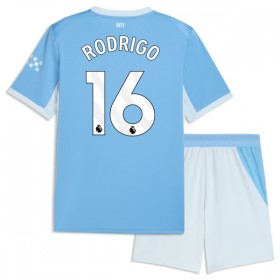 Manchester City Rodrigo 16 Fodboldtrøjer Børn Hjemme 2026-27 Kort ærmer