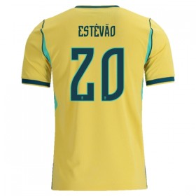 Brasilien Estevao 20 Fodboldtrøjer Hjemme VM 2026 Kort ærmer