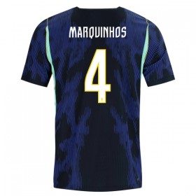 Brasilien Marquinhos 4 Fodboldtrøjer Udebane VM 2026 Kort ærmer