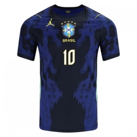 Brasilien Neymar JR 10 Fodboldtrøjer Børn Udebane VM 2026 Kort ærmer