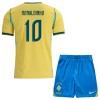 Brasilien Ronaldinho 10 Fodboldtrøjer Børn Hjemme VM 2026 Kort ærmer