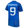 Kroatien Kramaric 9 Fodboldtrøjer Udebane VM 2026 Kort ærmer