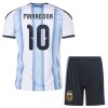 Argentina Maradona 10 Fodboldtrøjer Børn Hjemme VM 2026 Kort ærmer