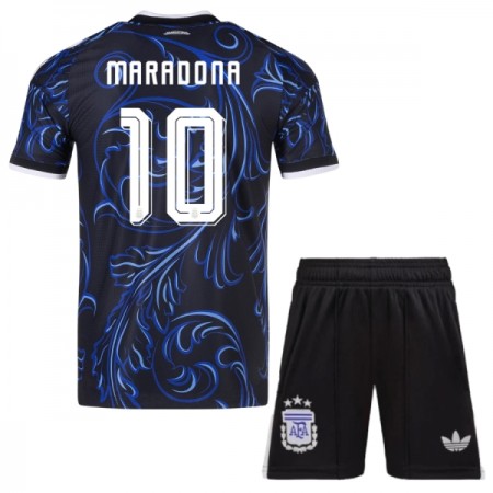 Argentina Maradona 10 Fodboldtrøjer Børn Udebane VM 2026 Kort ærmer