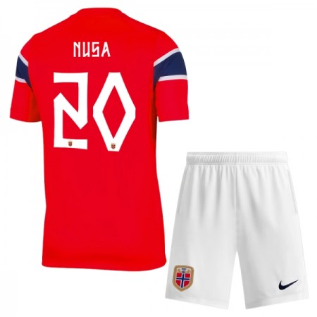 Norge Nusa 20 Fodboldtrøjer Børn Hjemme VM 2026 Kort ærmer