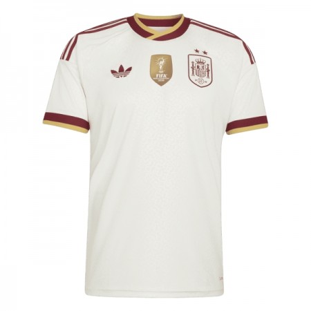 Spanien 2 Stars Fodboldtrøjer Udebane VM 2026 Kort ærmer Spanien 2 Stars Fodboldtrøjer Udebane VM 2026 Kort ærmer