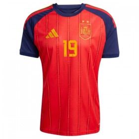 Spanien 2 Stars Lamine Yamal 19 Fodboldtrøjer Børn Hjemme VM 2026 Kort ærmer