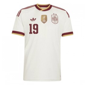 Spanien 2 Stars Lamine Yamal 19 Fodboldtrøjer Børn Udebane VM 2026 Kort ærmer