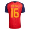 Spanien 2 Stars Rodrigo 16 Fodboldtrøjer Børn Hjemme VM 2026 Kort ærmer