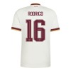 Spanien 2 Stars Rodrigo 16 Fodboldtrøjer Udebane VM 2026 Kort ærmer