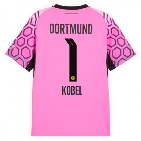 Borussia Dortmund Kobel 1 Fodboldtrøjer Målmand Udebane Pink 2026-27 Kort ærmer Borussia Dortmund Kobel 1 Fodboldtrøjer Målmand Udebane Pink 2026-27 Kort ærmer