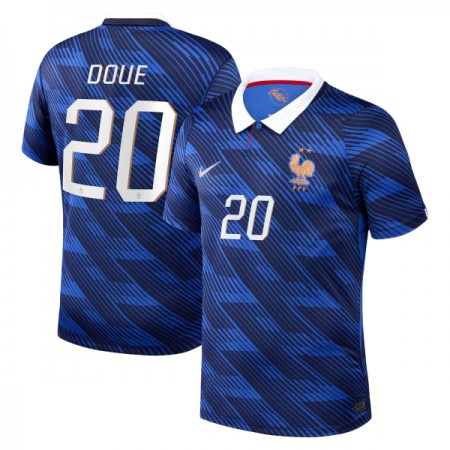 Frankrig Desire Doue 20 Fodboldtrøjer Hjemme VM 2026 Kort ærmer Frankrig Desire Doue 20 Fodboldtrøjer Hjemme VM 2026 Kort ærmer