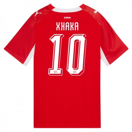 Schweiz Granit Xhaka 10 Fodboldtrøjer Hjemme VM 2026 Kort ærmer