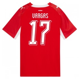 Schweiz Vargas 17 Fodboldtrøjer Hjemme VM 2026 Kort ærmer