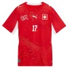 Schweiz Vargas 17 Fodboldtrøjer Hjemme VM 2026 Kort ærmer