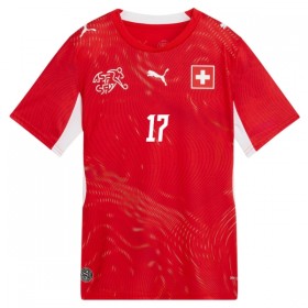Schweiz Vargas 17 Fodboldtrøjer Hjemme VM 2026 Kort ærmer
