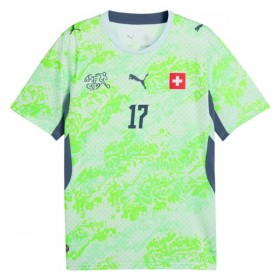 Schweiz Vargas 17 Fodboldtrøjer Udebane VM 2026 Kort ærmer