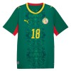 Senegal Sarr 18 Fodboldtrøjer Udebane VM 2026 Kort ærmer