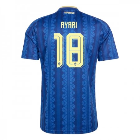 Sverige Ayari 18 Fodboldtrøjer Udebane VM 2026 Kort ærmer Sverige Ayari 18 Fodboldtrøjer Udebane VM 2026 Kort ærmer