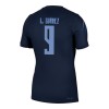 Uruguay Luis Suarez 9 Fodboldtrøjer Udebane VM 2026 Kort ærmer Uruguay Luis Suarez 9 Fodboldtrøjer Udebane VM 2026 Kort ærmer