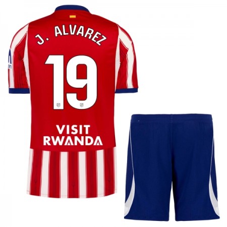 Atlético Madrid J. Alvarez 19 Fodboldtrøjer Børn Hjemme 2026-27 Kort ærmer