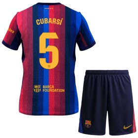 FC Barcelona Cubarsi 5 Fodboldtrøjer Børn Hjemme 2026-27 Kort ærmer