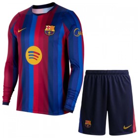 FC Barcelona Fodboldtrøjer Børn Hjemme 2026-27 Langærmet