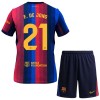 FC Barcelona Frenkie de Jong 21 Fodboldtrøjer Børn Hjemme 2026-27 Kort ærmer