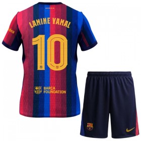 FC Barcelona Lamine Yamal 10 Fodboldtrøjer Børn Hjemme 2026-27 Kort ærmer