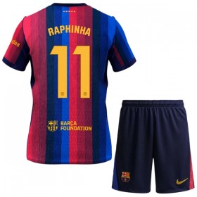 FC Barcelona Raphinha 11 Fodboldtrøjer Børn Hjemme 2026-27 Kort ærmer