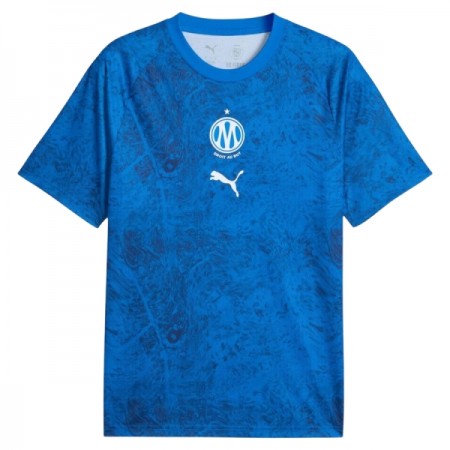 Olympique de Marseille Pre-Match Fodboldtrøjer Blå 2026-27 Kort ærmer