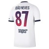 Paris Saint-Germain PSG Joao Neves 87 Fodboldtrøjer Udebane 2026-27 Kort ærmer