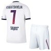Paris Saint-Germain PSG Kvaratskhelia 7 Fodboldtrøjer Børn Udebane 2026-27 Kort ærmer