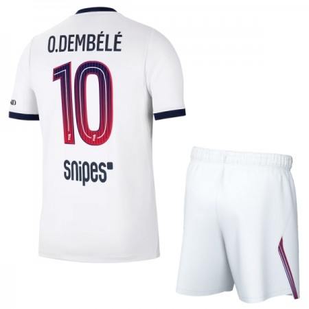 Paris Saint-Germain PSG O. Dembele 10 Fodboldtrøjer Børn Udebane 2026-27 Kort ærmer