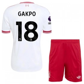 Liverpool Gakpo 18 Fodboldtrøjer Børn Udebane 2026-27 Kort ærmer