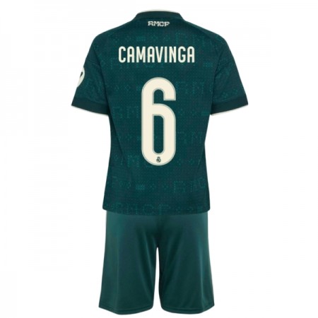 Real Madrid Camavinga 6 Fodboldtrøjer Børn Udebane 2026-27 Kort ærmer