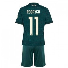 Real Madrid Rodrygo 11 Fodboldtrøjer Børn Udebane 2026-27 Kort ærmer