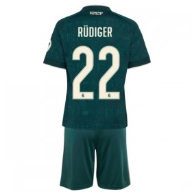 Real Madrid Rudiger 22 Fodboldtrøjer Børn Udebane 2026-27 Kort ærmer