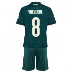 Real Madrid Valverde 8 Fodboldtrøjer Børn Udebane 2026-27 Kort ærmer