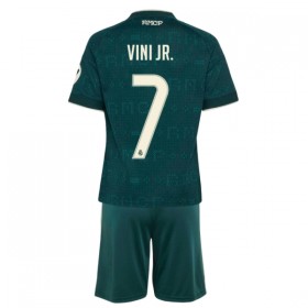 Real Madrid Vini JR. 7 Fodboldtrøjer Børn Udebane 2026-27 Kort ærmer