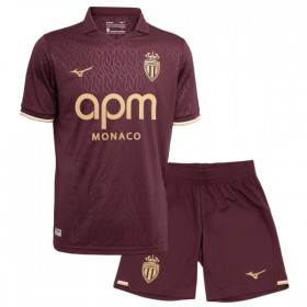 AS Monaco Fodboldtrøjer Børn Udebane 2026-27 Kort ærmer