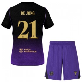FC Barcelona Frenkie de Jong 21 Fodboldtrøjer Børn Udebane 2026-27 Kort ærmer