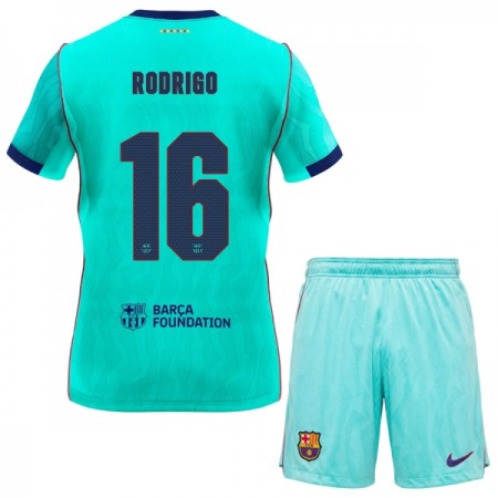 FC Barcelona Rodrigo 16 Fodboldtrøjer Børn Tredje 2026-27 Kort ærmer