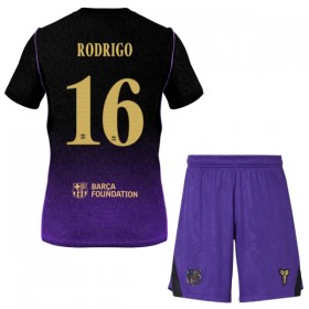 FC Barcelona Rodrigo 16 Fodboldtrøjer Børn Udebane 2026-27 Kort ærmer