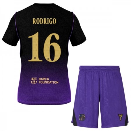 FC Barcelona Rodrigo 16 Fodboldtrøjer Børn Udebane 2026-27 Kort ærmer