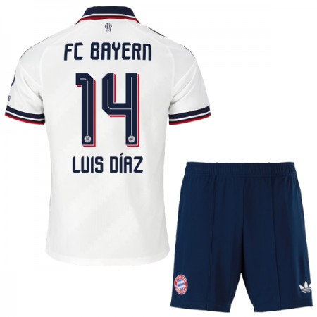 FC Bayern München Luis Diaz 14 Fodboldtrøjer Børn Udebane 2026-27 Kort ærmer