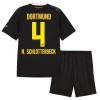 Borussia Dortmund N. Schlotterbeck 4 Fodboldtrøjer Børn Udebane 2026-27 Kort ærmer