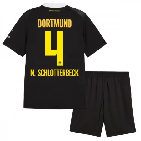 Borussia Dortmund N. Schlotterbeck 4 Fodboldtrøjer Børn Udebane 2026-27 Kort ærmer