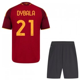 AS Roma Dybala 21 Fodboldtrøjer Børn Hjemme 2026-27 Kort ærmer